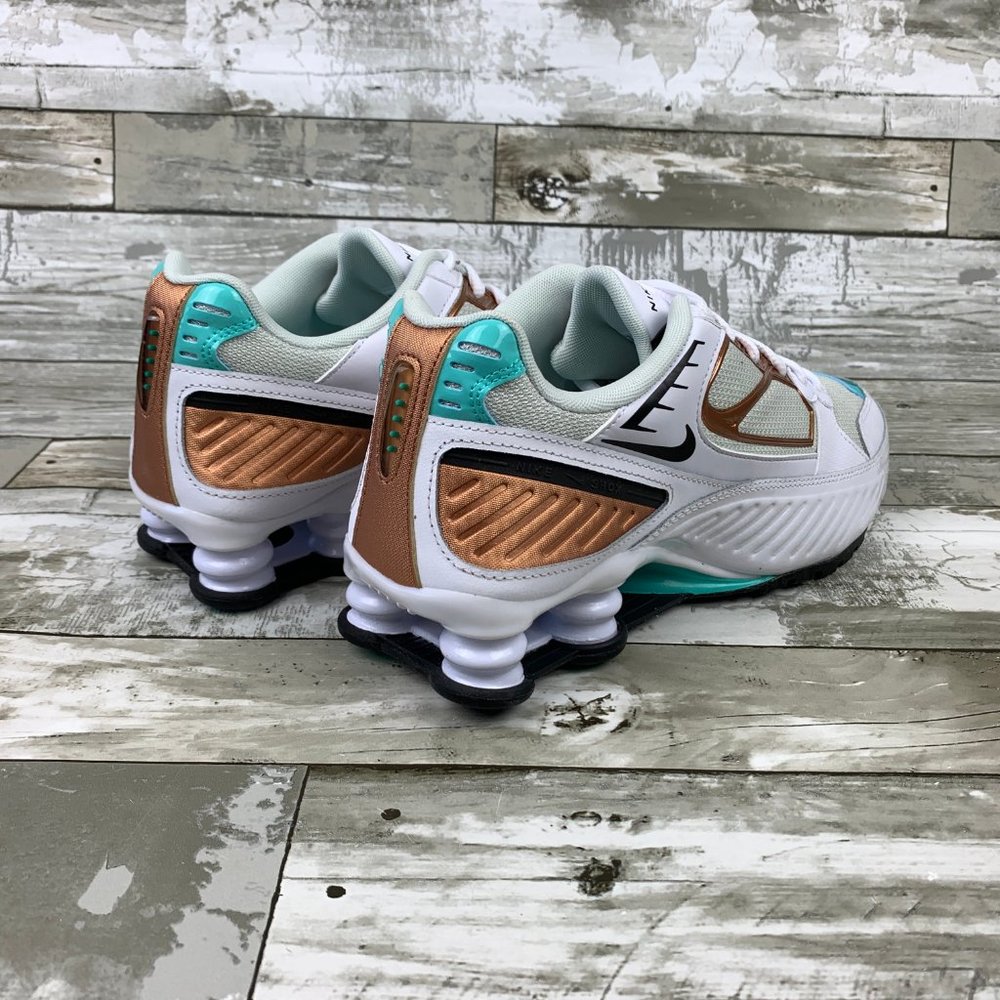 Nike Shox Enigma White Black Spruce Aura - Picture 6 of 8